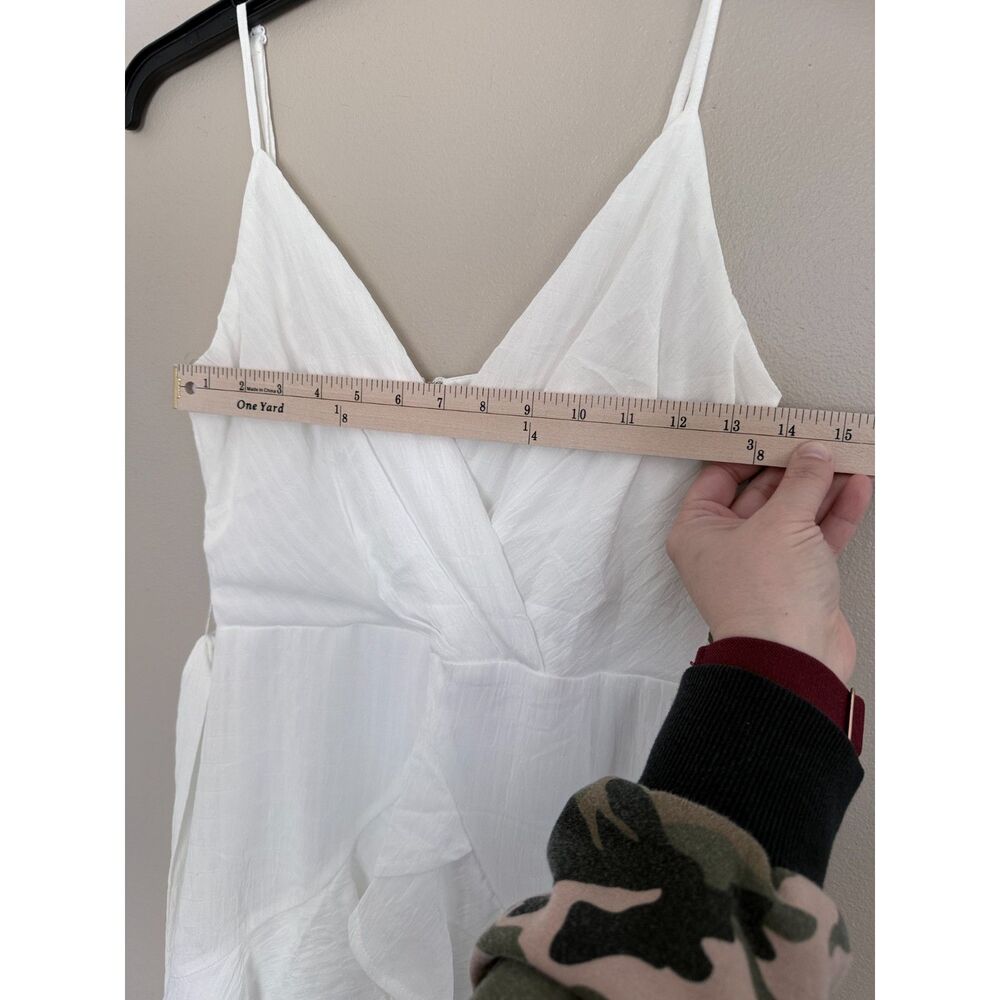 Altar'd State White Ruffle Mini Dress - NWT - Size Small - Picture 8 of 10